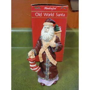 Old World Santa Figurine Christmas Figure Standing‎ Holiday Decor